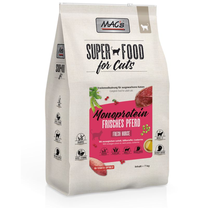 MAC's Superfood for Cats Adult Monoprotein Pferd