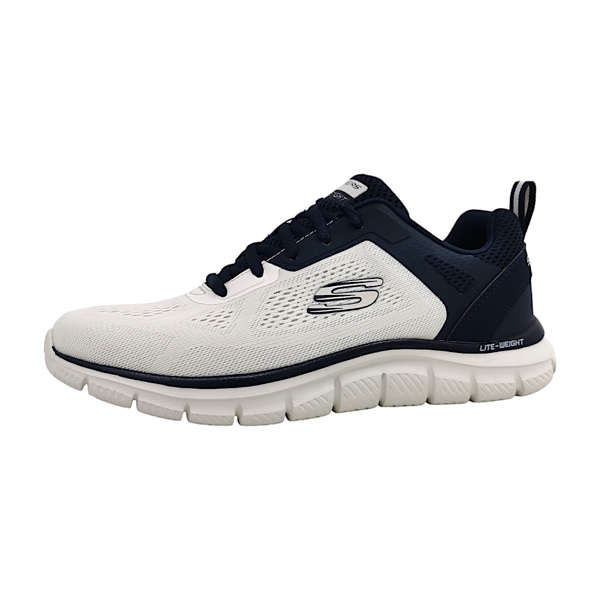 Skechers Track - Broader 232698 Weiß OWNV offwhite/ navy