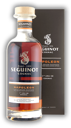 Seguinot Napoleon Premier Cru de Cognac Grande Champagne Seguinot Napoleon Premier Cru de Cognac Grande Champagne Fruchtiges Bouquet, gut strukturierter Körper. 0,7	 Liter - Vol 40%