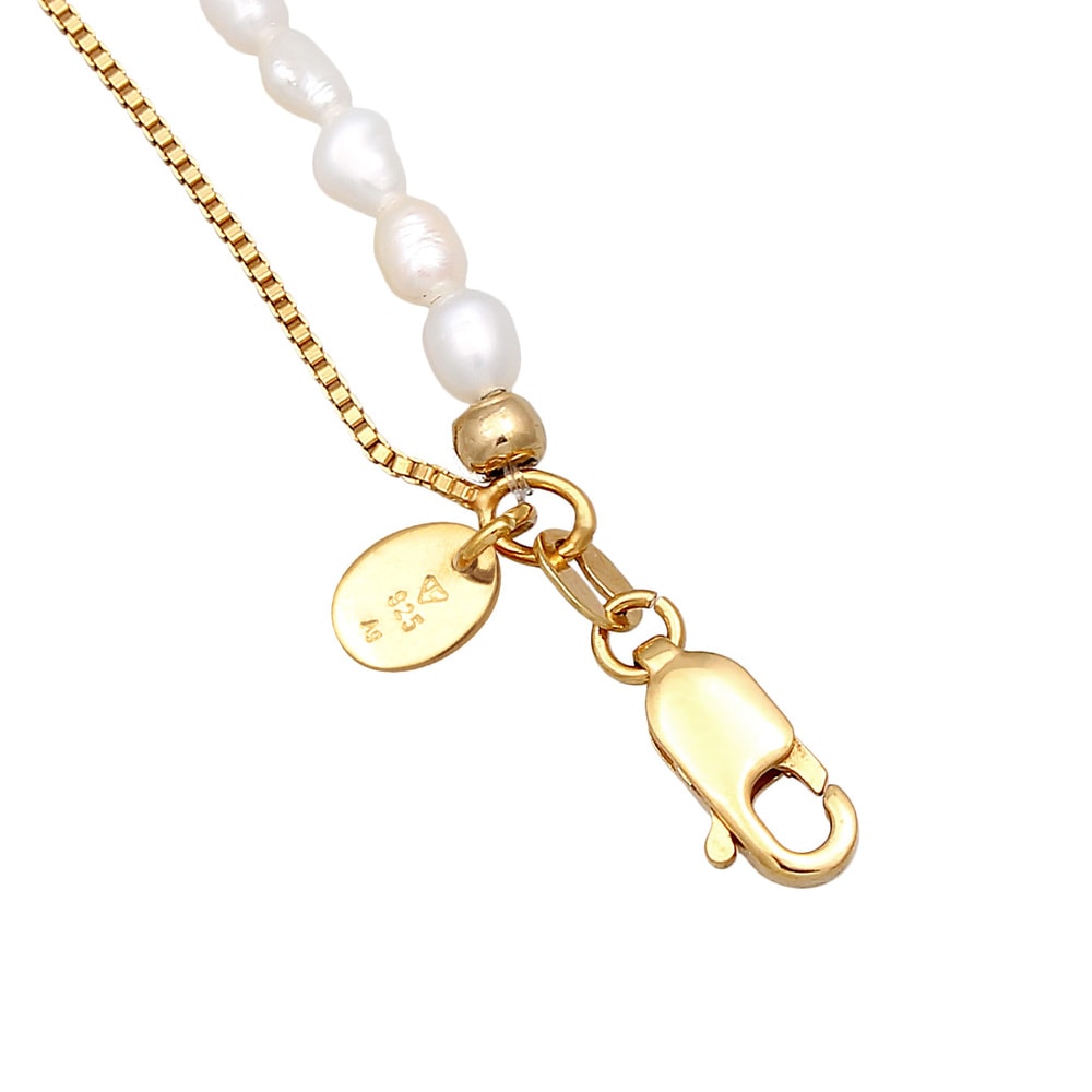 Elli PREMIUM Elli PREMIUM Collier Femme Choker Pendentif Soleil Couches avec perles d'eau douc collier