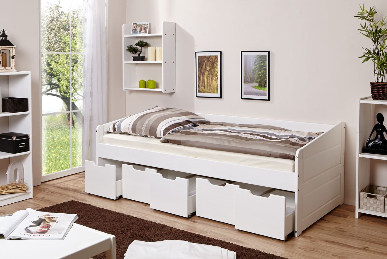 Ticaa Sofabett Micki Var 2 - mit 5er Schubkästen -