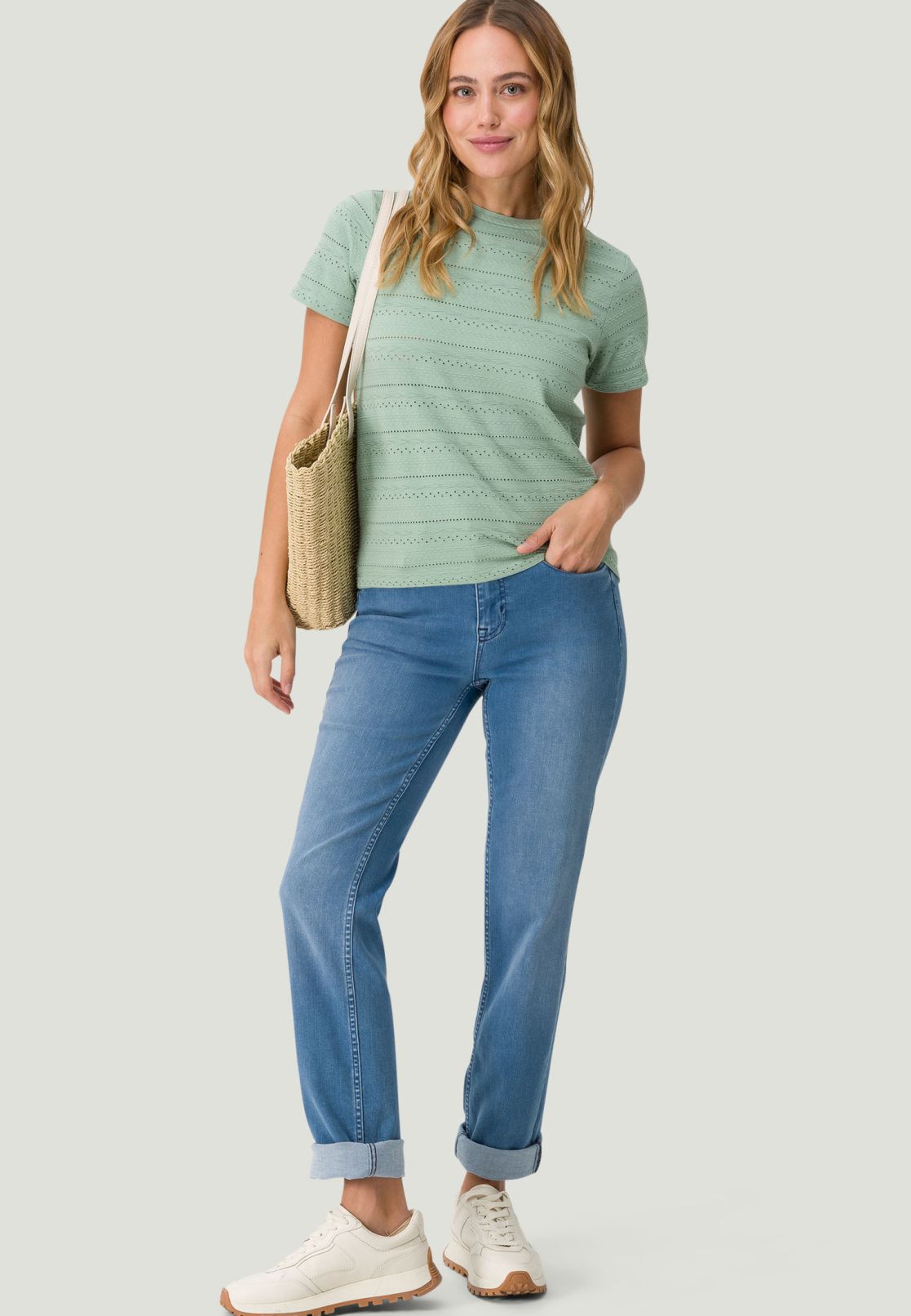 Shirt mit Ajourstrickmuster