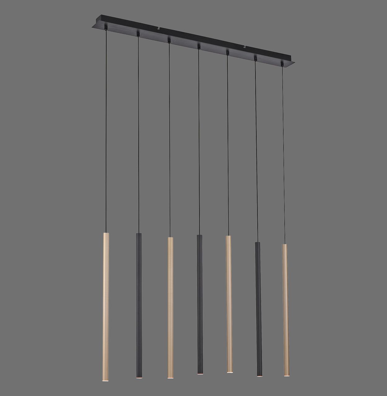 Paul Neuhaus LED Pendelleuchte FLUTE, stufenlos dimmbar, 3000 Kelvin, Schwarz