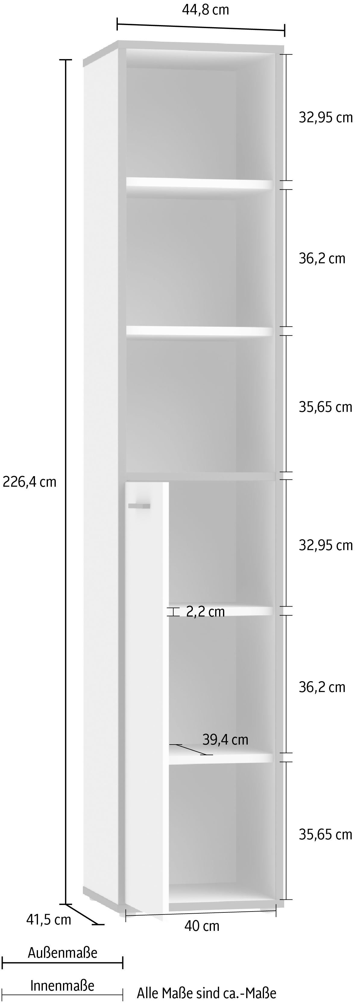 FORTE Aktenregal Keflav, Breite 44,8 cm