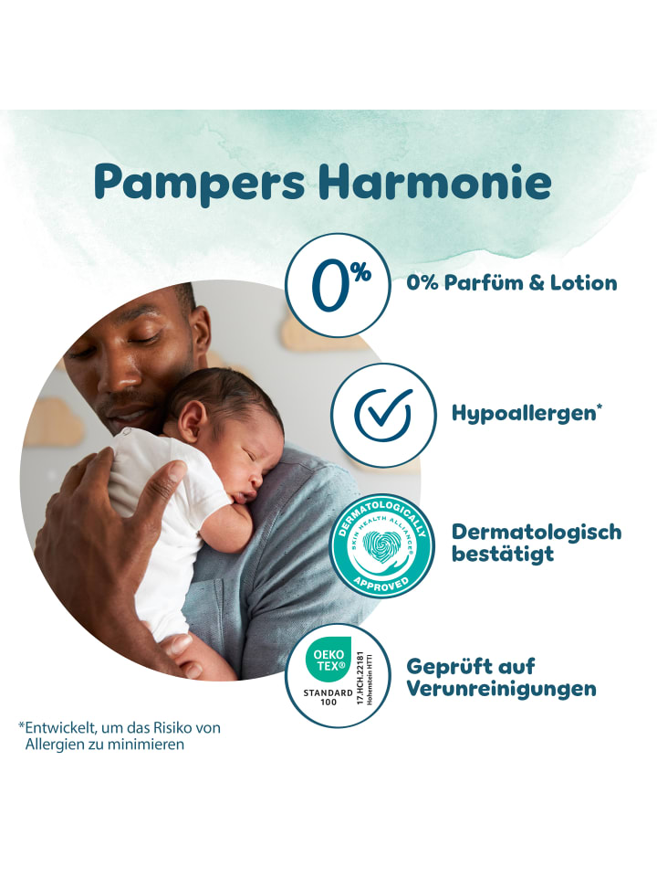 Pampers Pampers Harmonie Windeln Größe 2, 204 Windeln, 4kg-8kg günstig kaufen 2