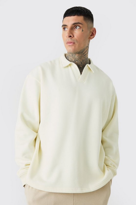 Tall Oversize Rugby-Poloshirt