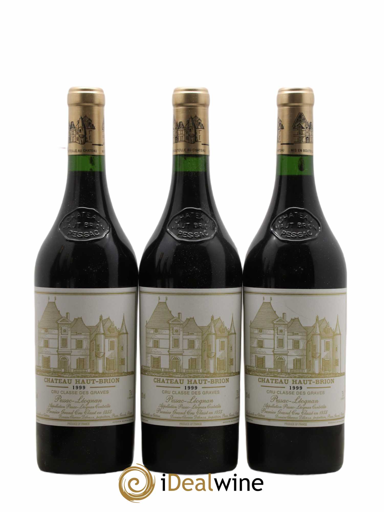 Château Haut Brion 1er Grand Cru Classé  1999 - Lot de 12 Bouteilles