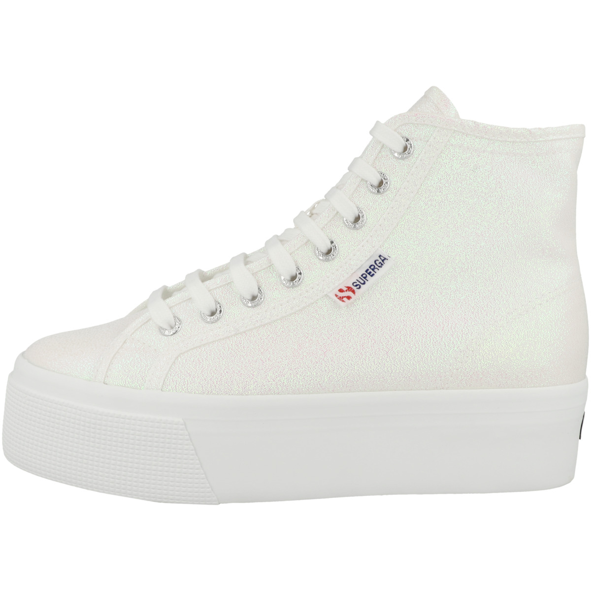 Superga 2708 Hi Top Lame Sneaker mid beige
