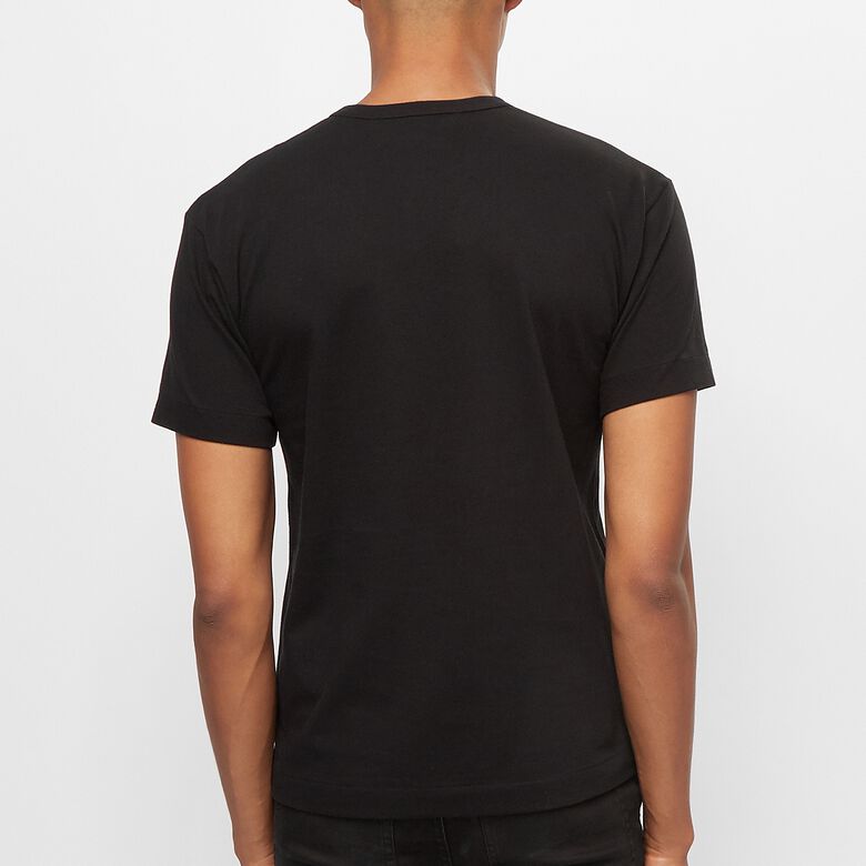 Comme des Garcons Play Play Two Heart T-Shirt black