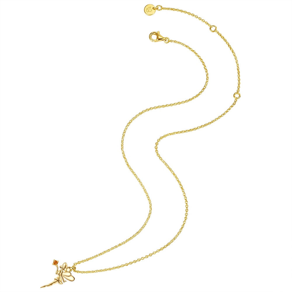 Glanzstücke München Collier en argent Fée Argent sterling Oxyde de zirconium (CZ) en Or jaune collier