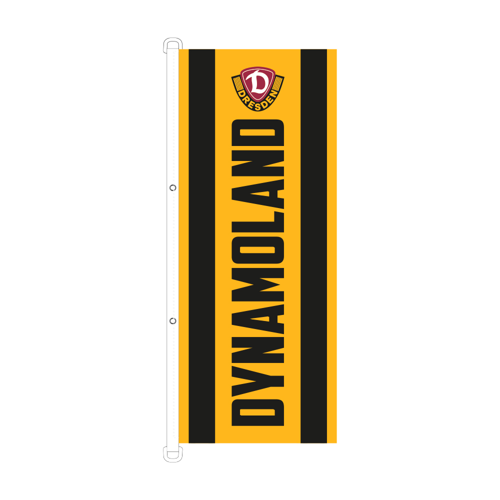 Hissfahne DYNAMOLAND (120 x 300 cm)