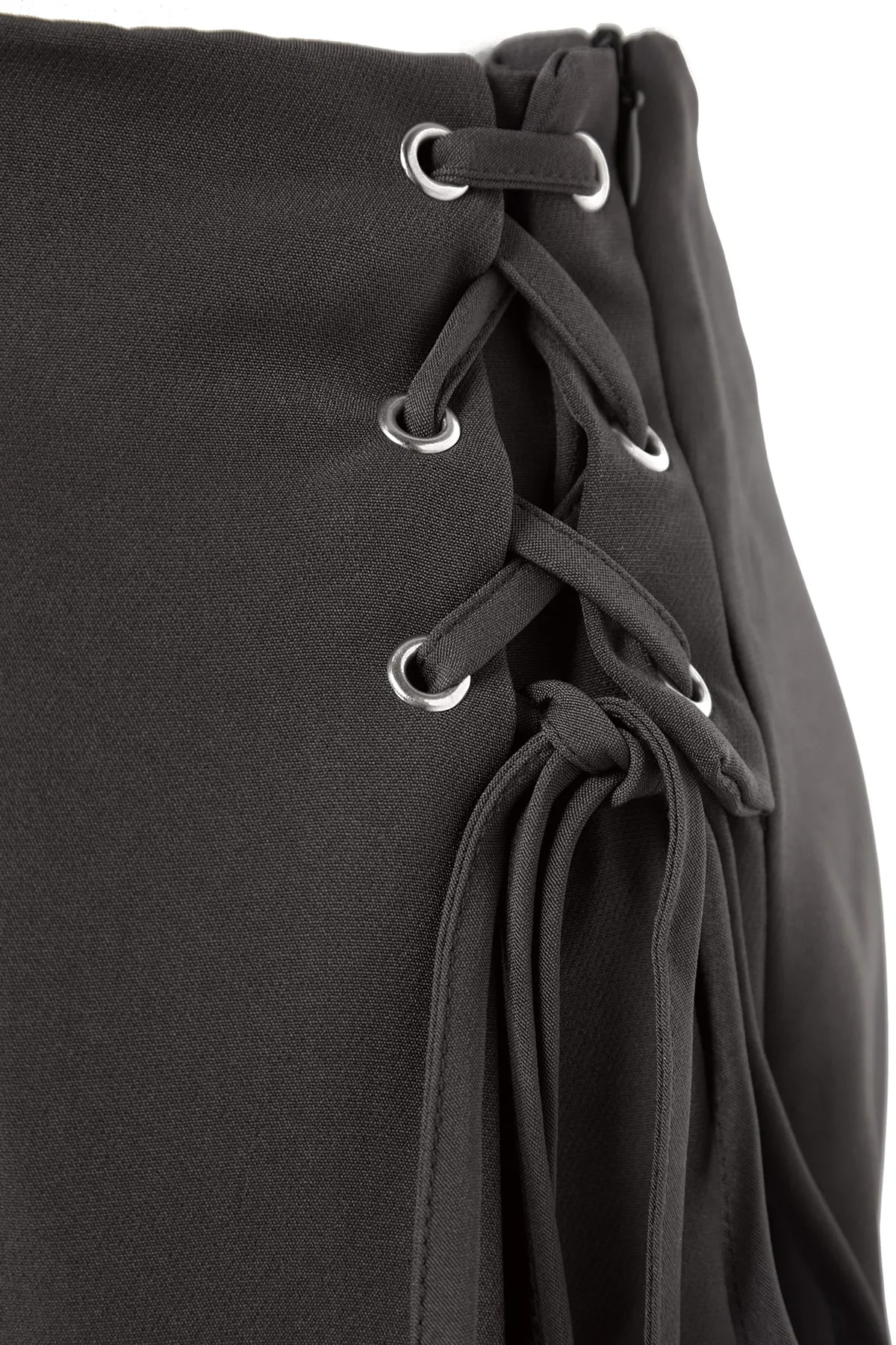 Trendyol Curve  Grauer, gewebter, gebundener Shorts-Rock TBBSS22AP00001