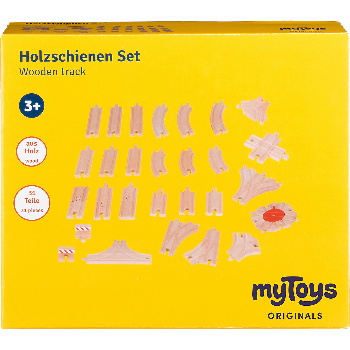 Holzschienen-Set, 31 tlg.