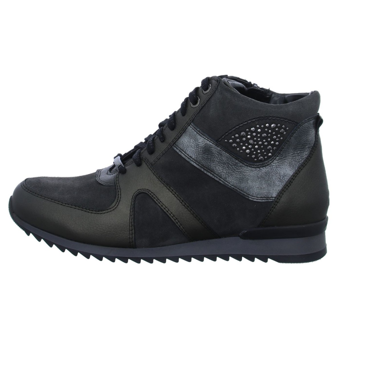 WALDLÄUFER Schnür-Stiefeletten grau