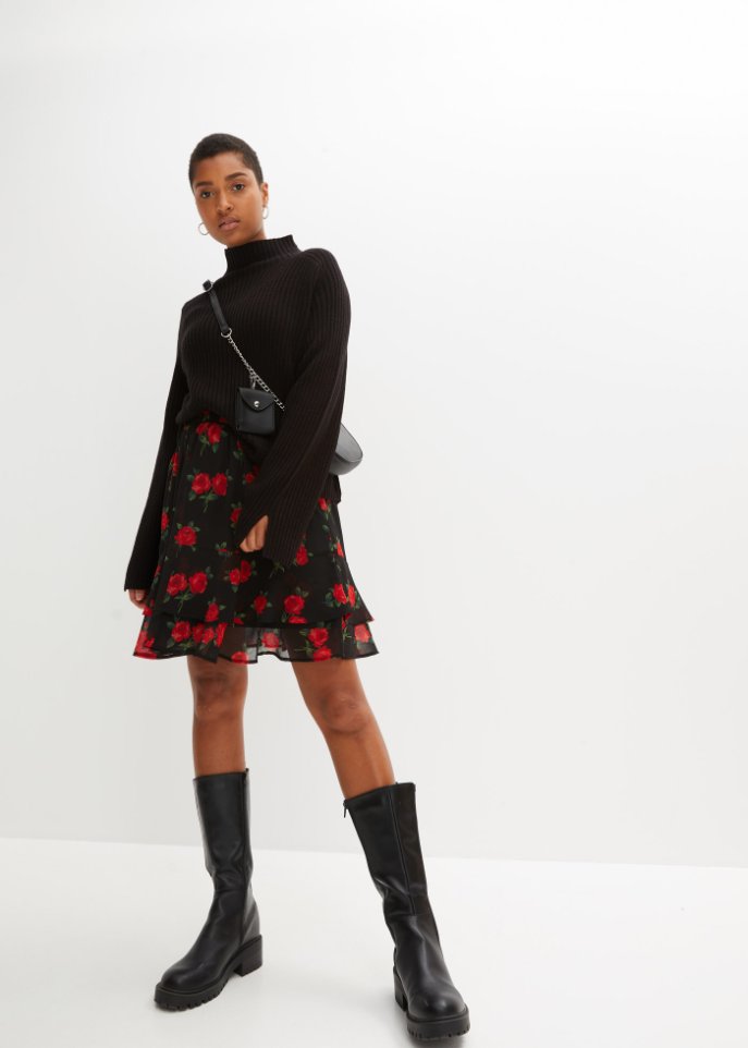 Minirock mit recyceltem Polyester