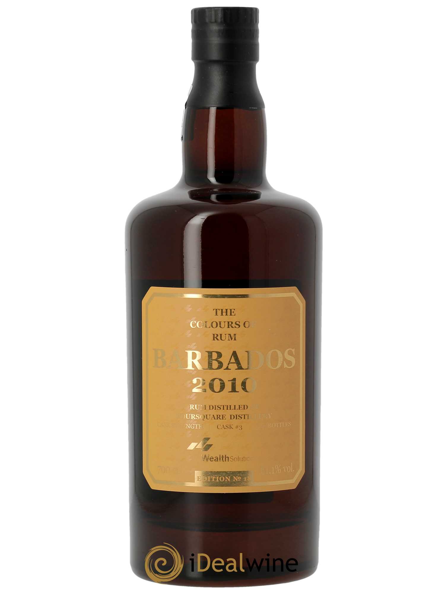 Rhum Foursquare 11 ans 2010 Barbados Edition No 18 W S (70cl) 2010 - Lot de 1 Bouteille
