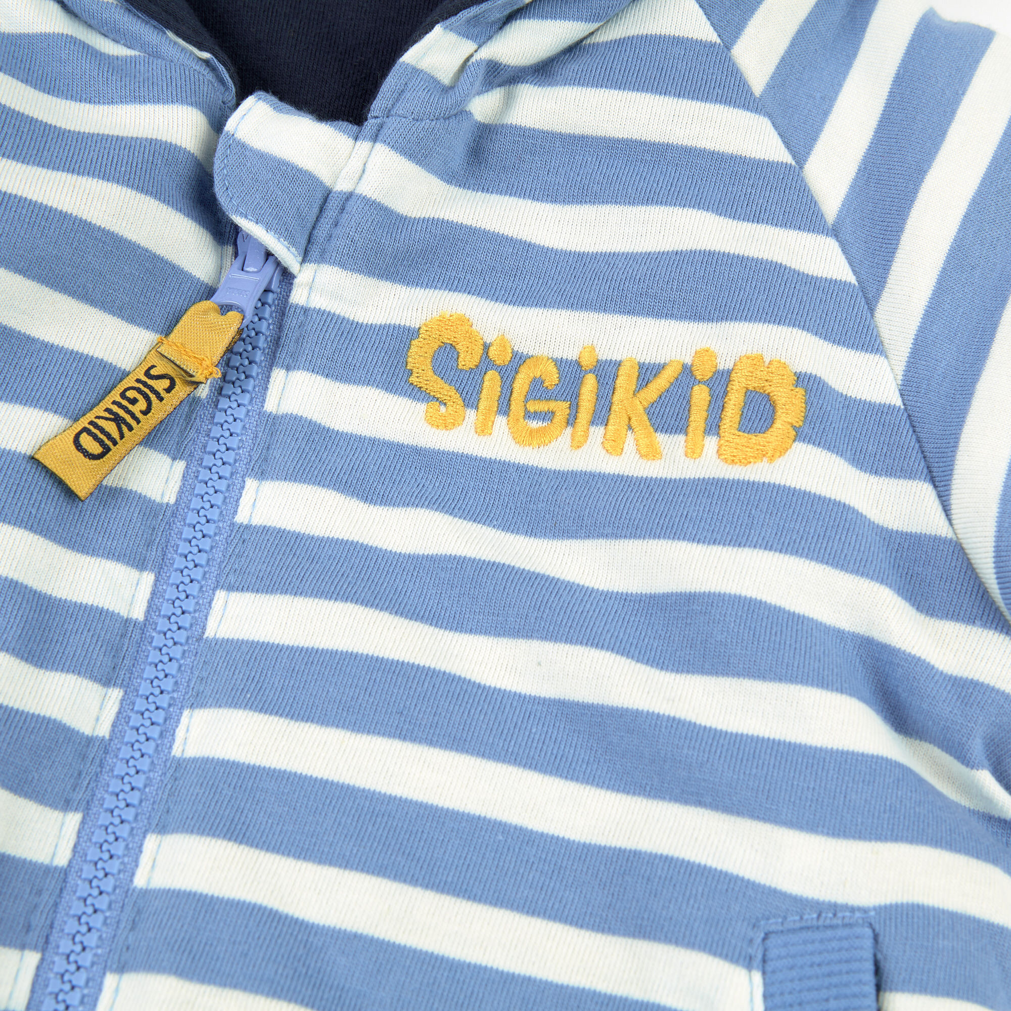Wattierte Baby Wendejacke Traktor, dunkelblau und blau-w