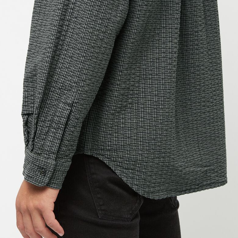 Gramicci O.G. Seersucker Canyon Shirt deep grey garment dyed