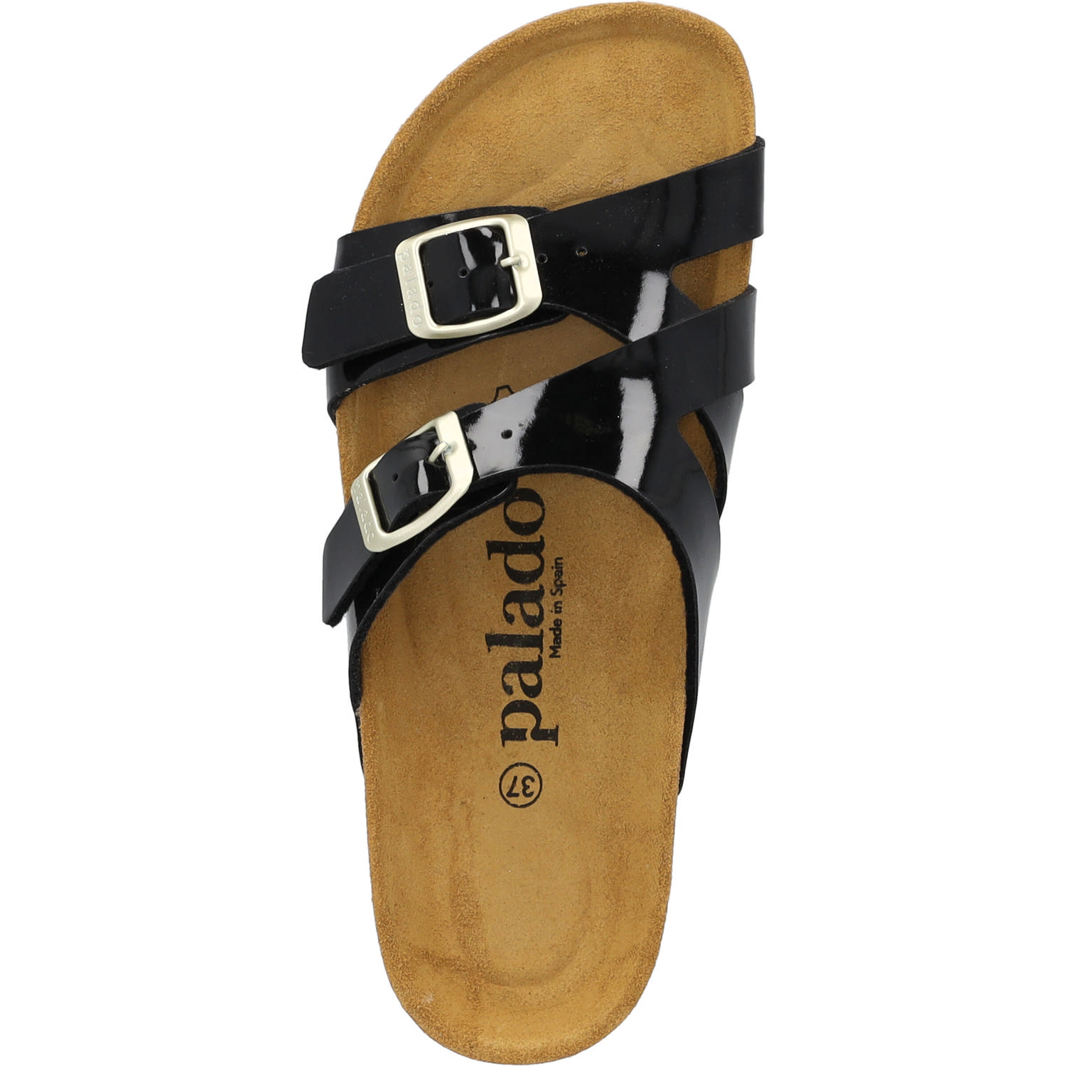 Palado Arrila PL, Pantoletten, Damen, Schwarz Lack