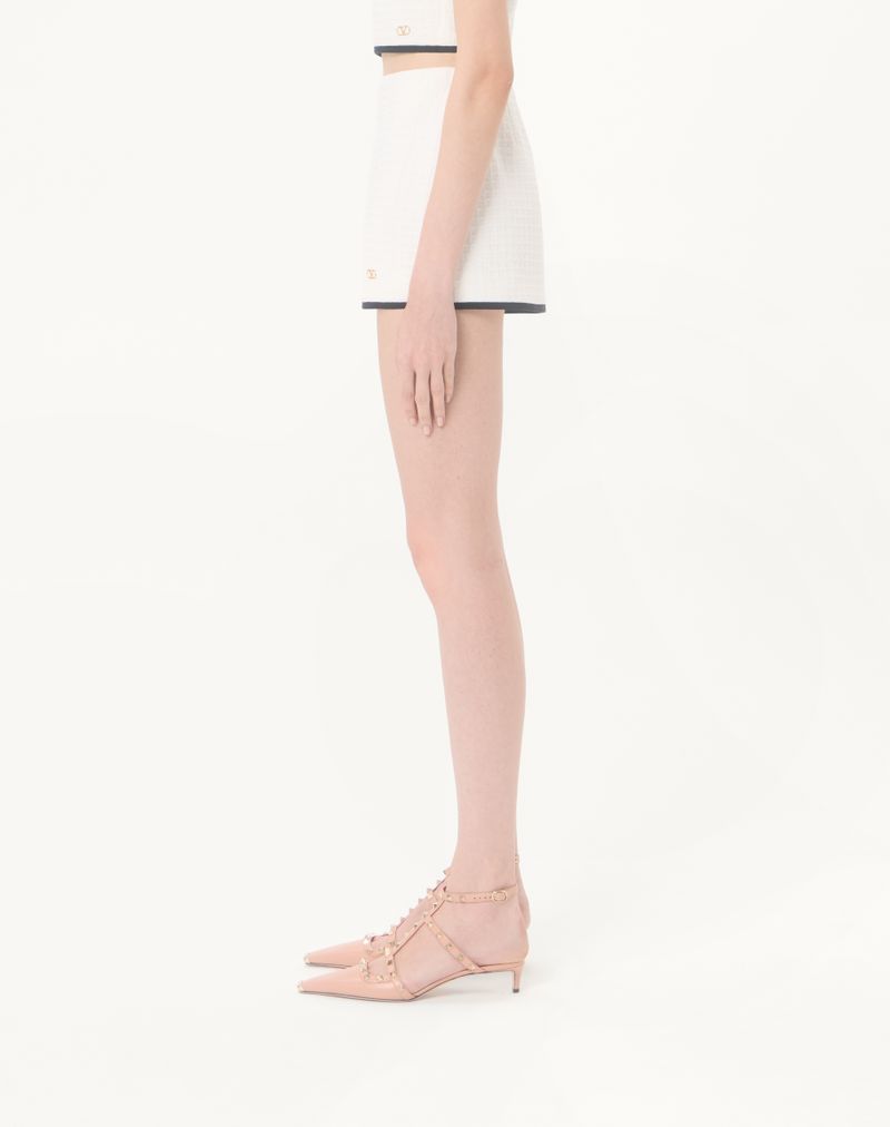 Canestrello katoenen tweed minirok
