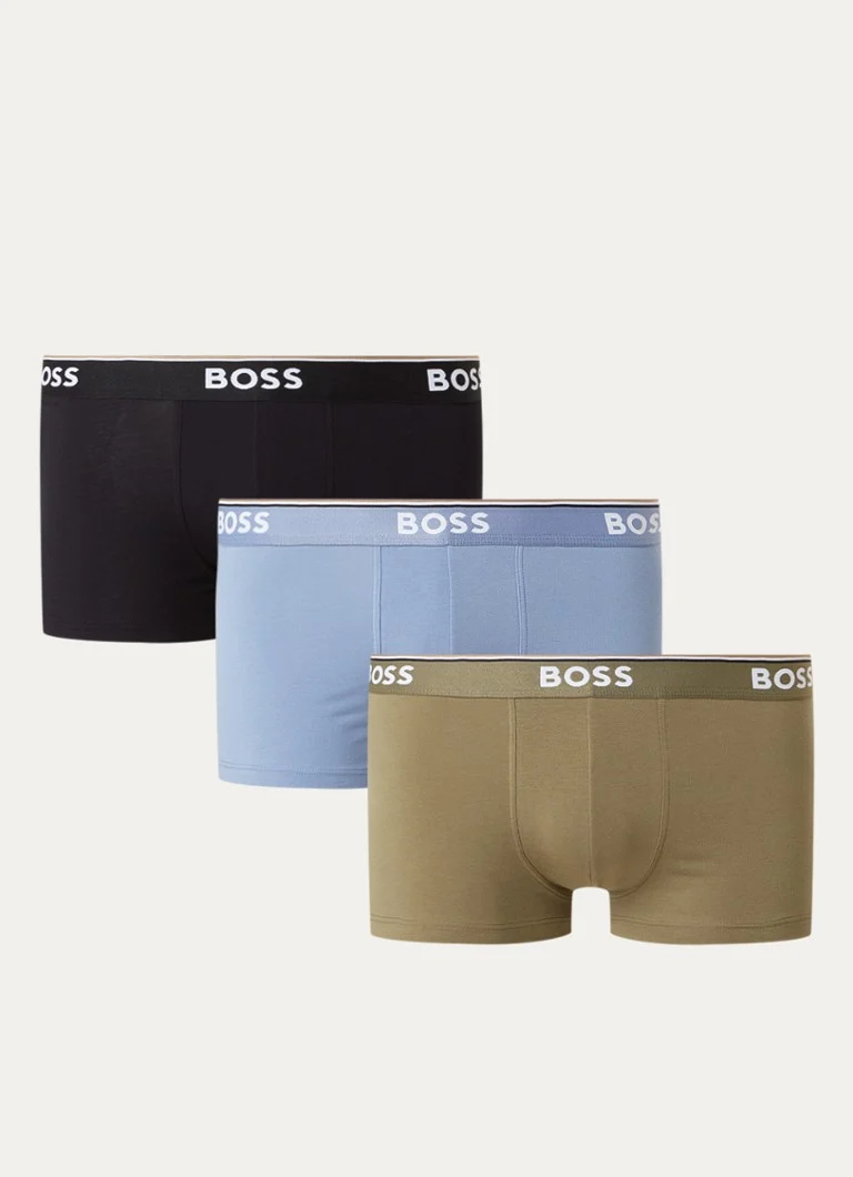Lot de 3 boxers HUGO BOSS Power avec bande logotée
