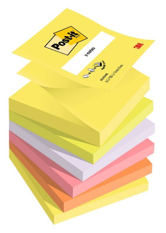 Post-it Sticky Z-Notes 76 x 76 mm 6 Stück à 100 Blatt