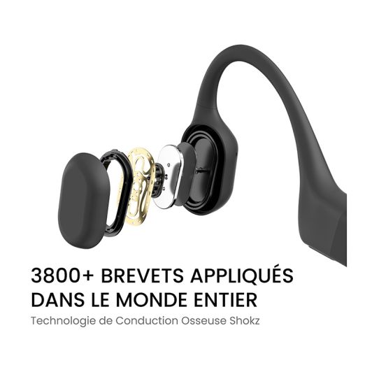 Căști Bluetooth SHOKZ OPENRUN negre