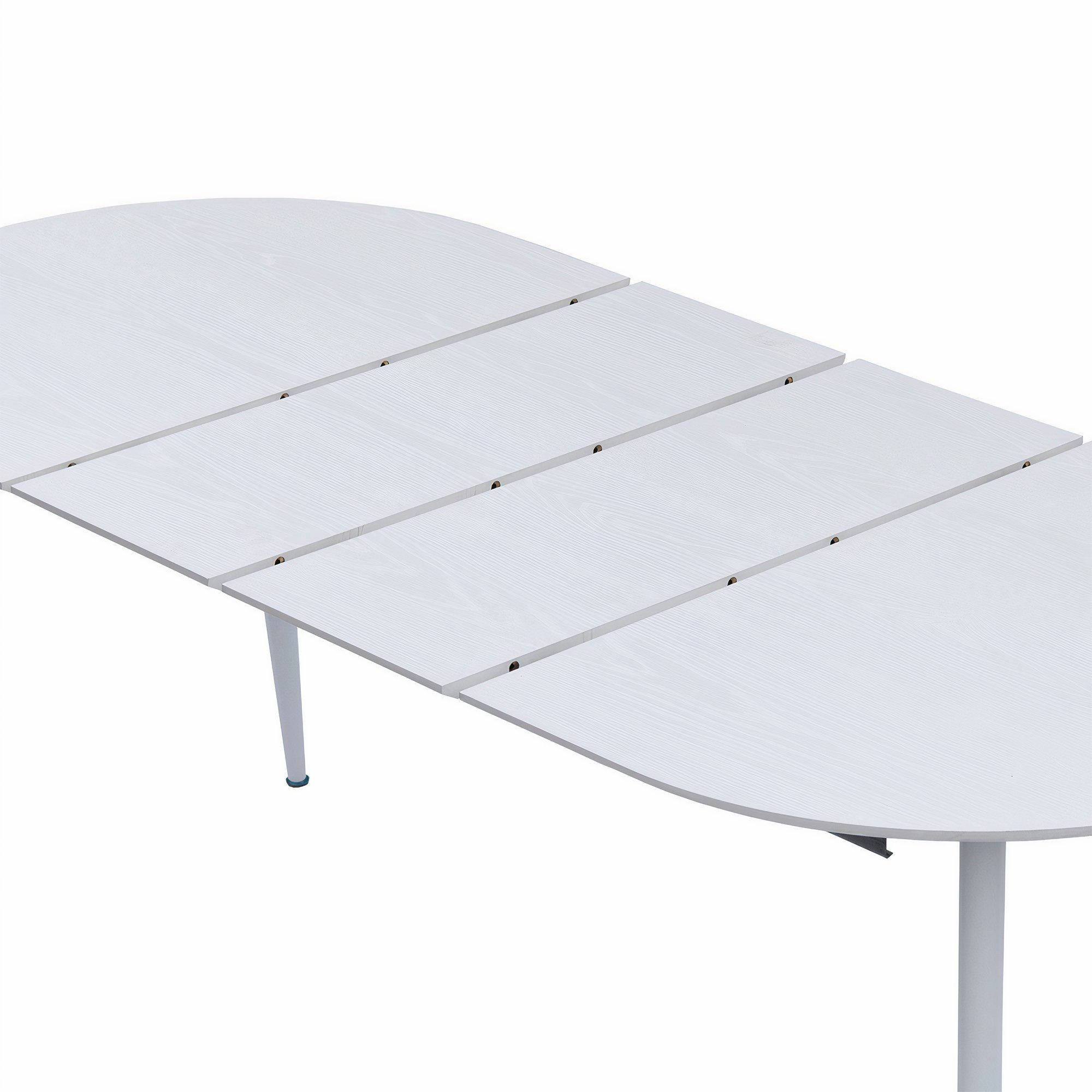 TRISENS Esstisch Rodrigo, Esstisch ausziehbar 120-150-180x80cm 4-10Pers. Ovaler Tisch Holz Optik