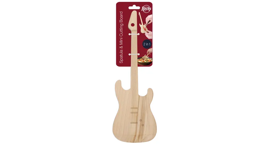 Winkee Pfannenwender & Mini Schneidebrett Gitarre