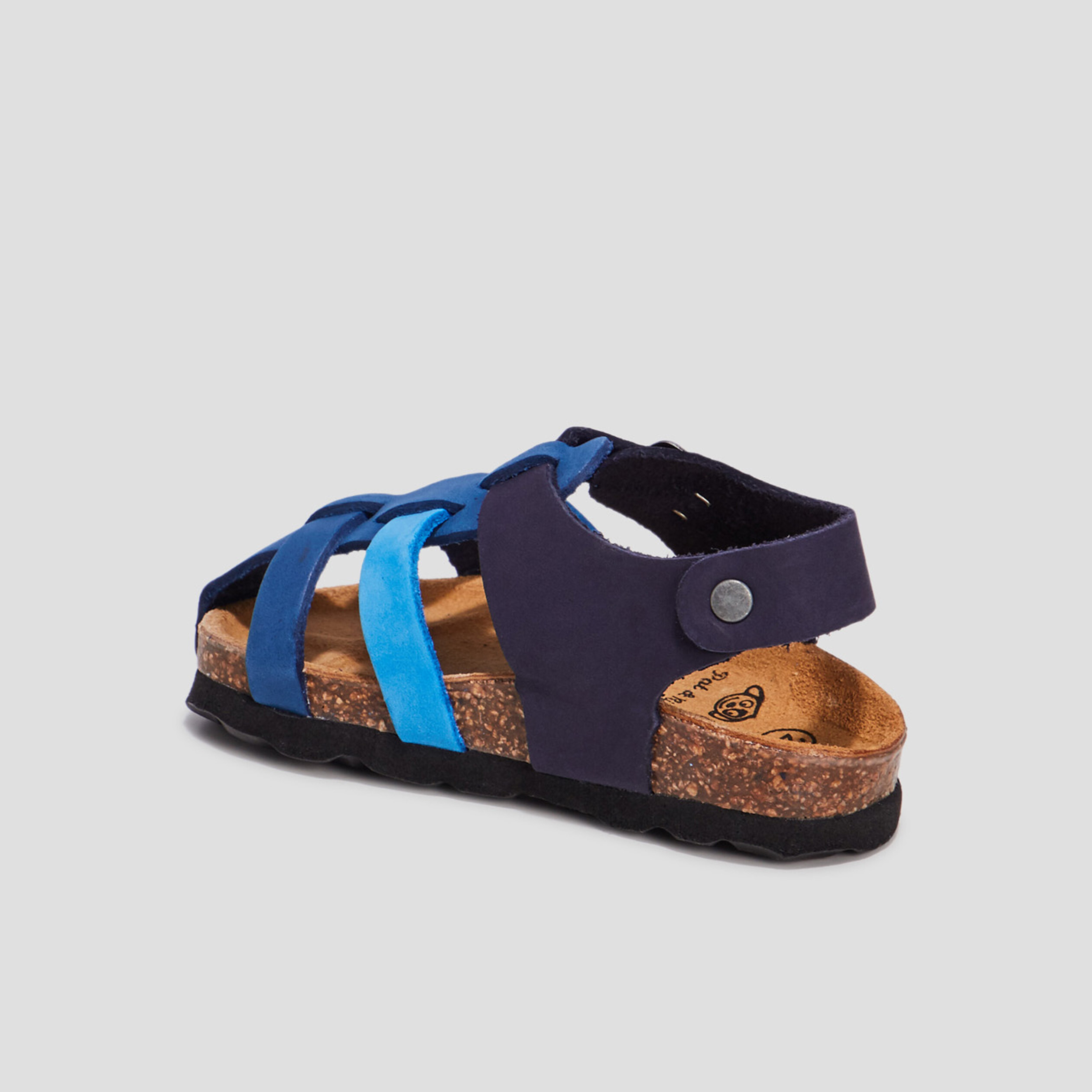 Sandales en cuir bleu marine bébé garçon | La Halle