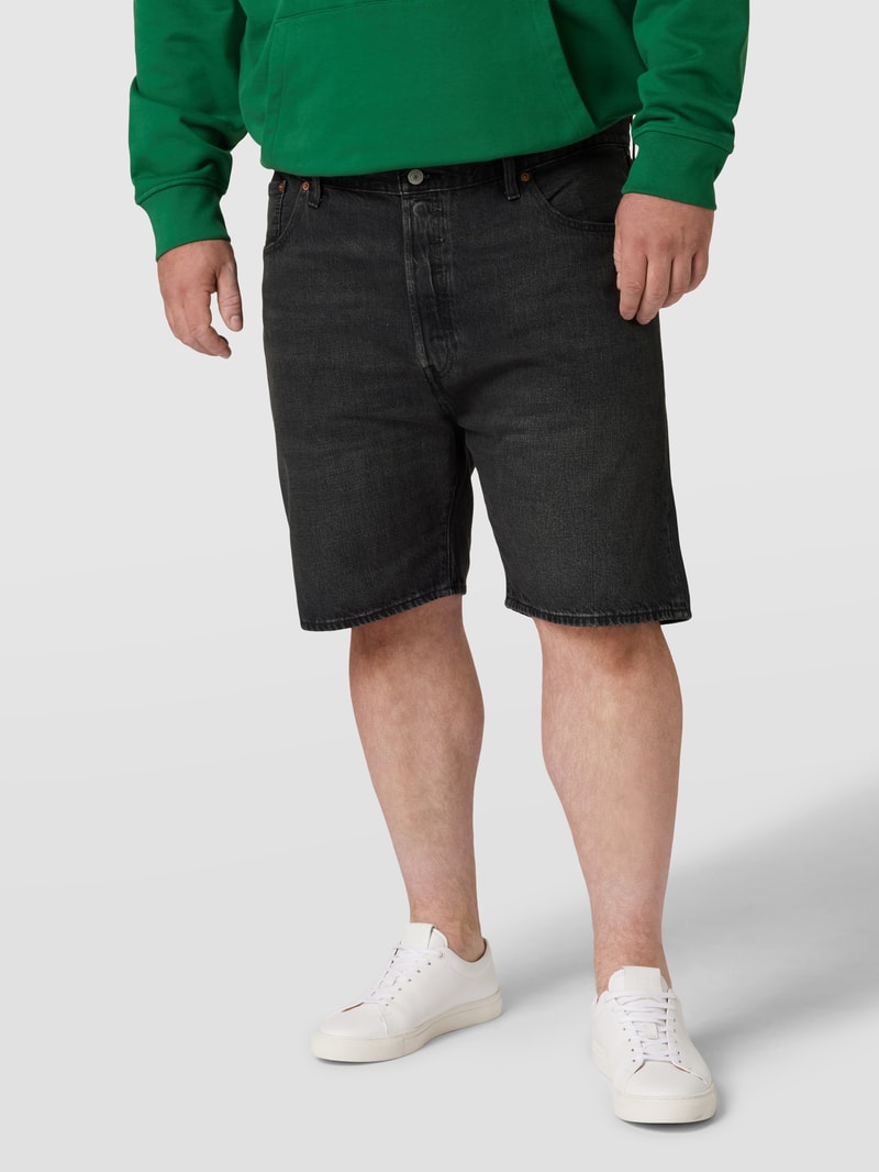 PLUS SIZE Jeansshorts Modell '501® HEMMED SHORT B&T MOO' in anthrazit