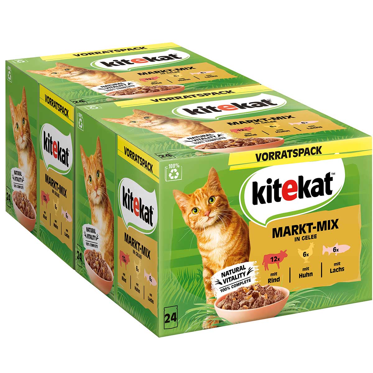 Kitekat Multipack Markt-Mix in Gelee 24x85g kaufen bei ZooRoyal