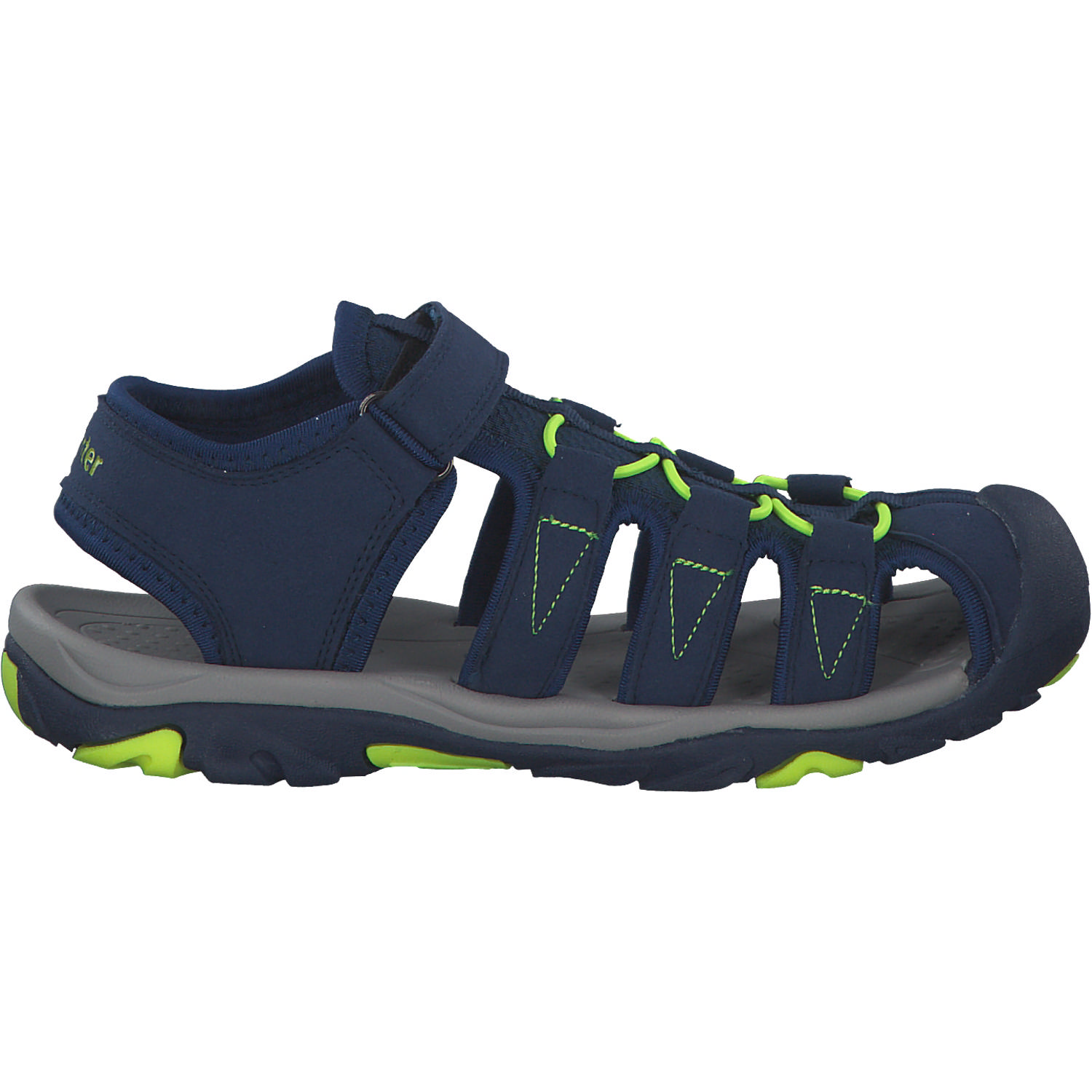 Richter 7151, Sandalen (Kinder), Kinder, nautia/blue/neonlime