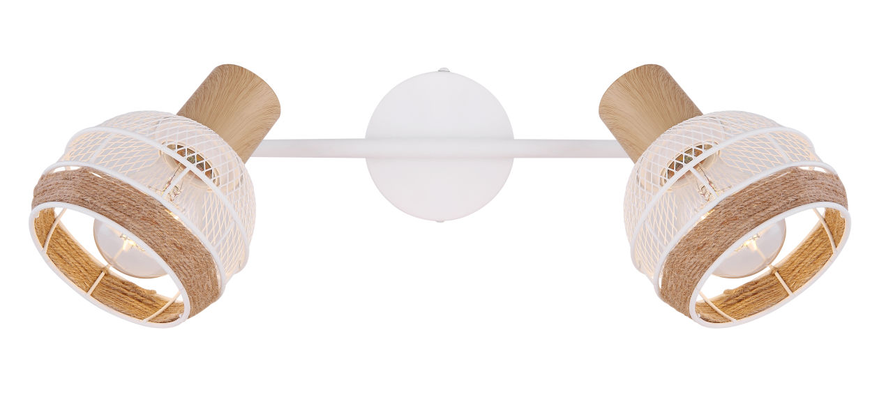 Globo Lighting - WIDY - Strahler Metall weiß, 2x E27