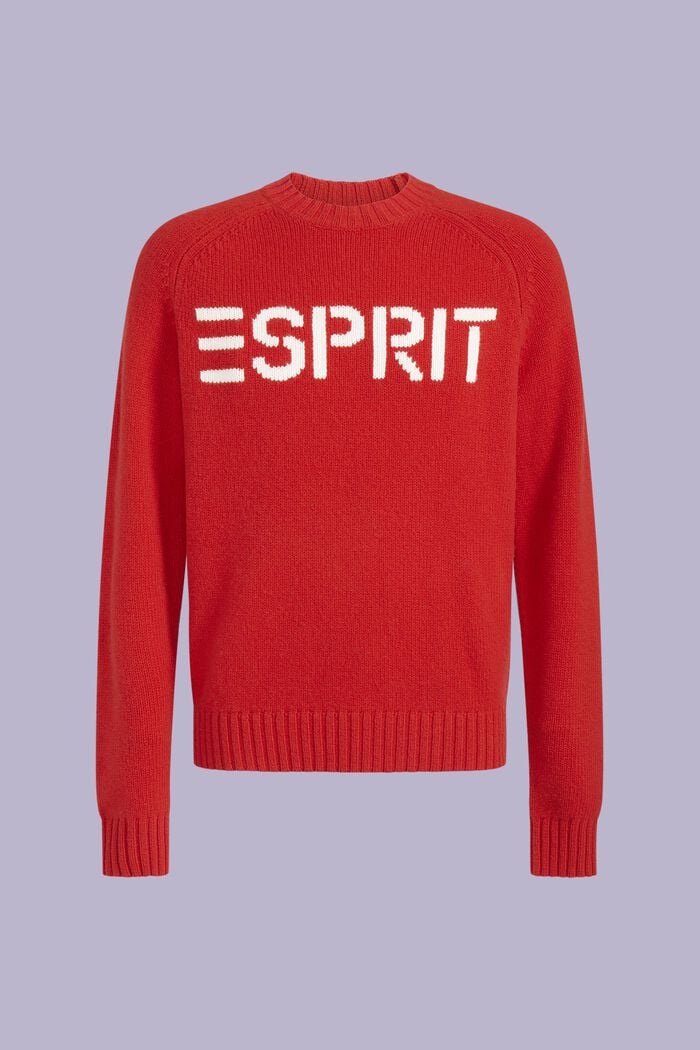 Logo-Pullover aus Wolle und Kaschmir