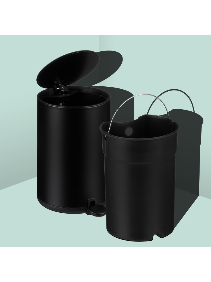 relaxdays Kosmetikeimer in Schwarz - 5 Liter günstig kaufen onesize