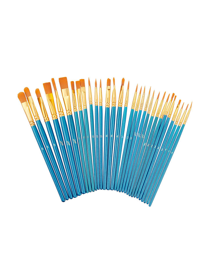 relaxdays 30-tlg. Pinsel-Set in Bunt günstig kaufen onesize