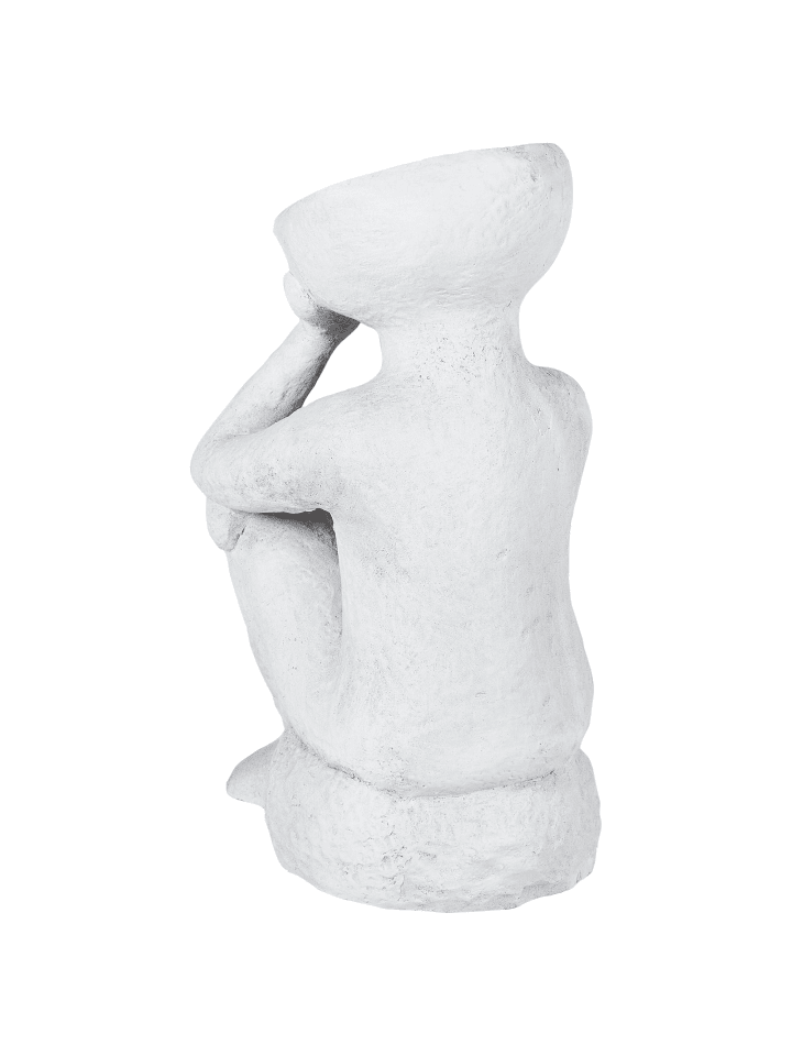 Beliani Gartenfigur FRIA in Grau - (W) 30 x (H) 46 x (L) 30 cm günstig kaufen onesize