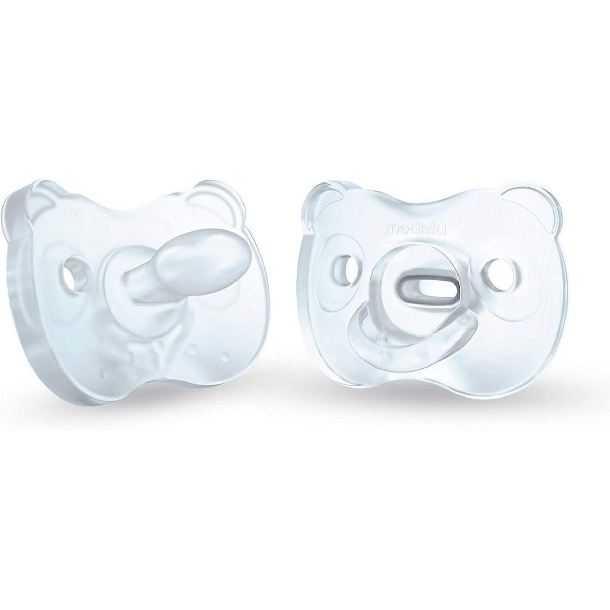Schnuller Soft Silicone, Gr. 2, hellblau, 2er Set