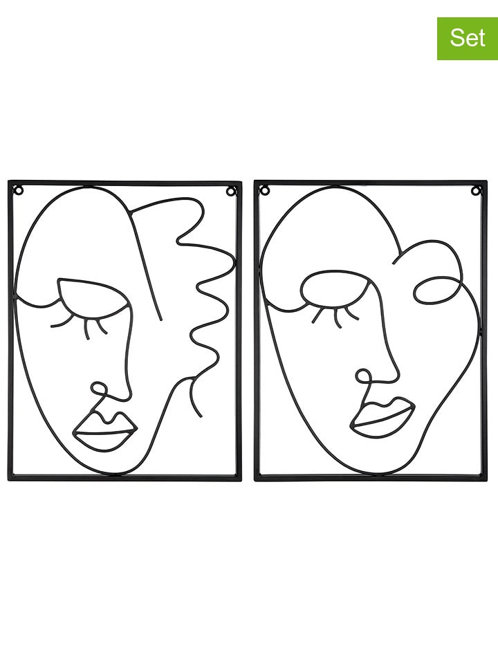 GILDE 2er-Set: Wandreliefs 