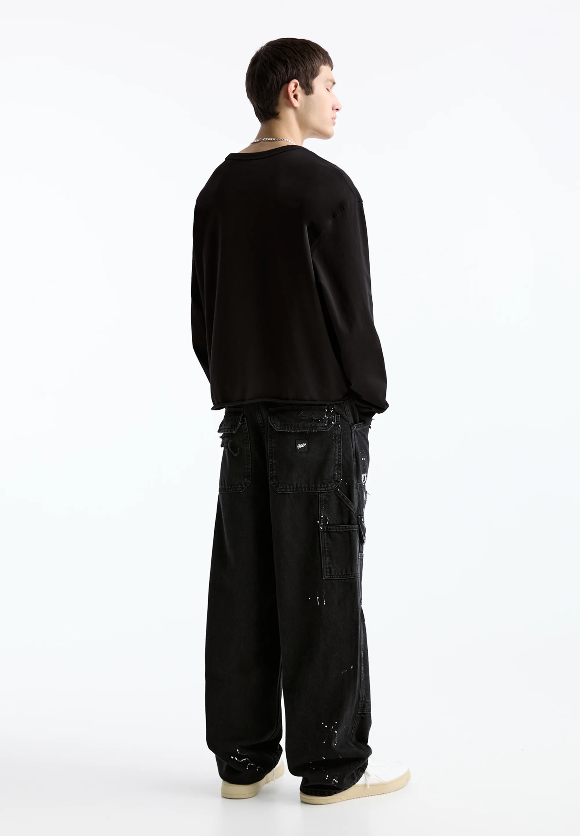 PULL&BEAR MULTIBOLSILLO - Vaqueros pitillo