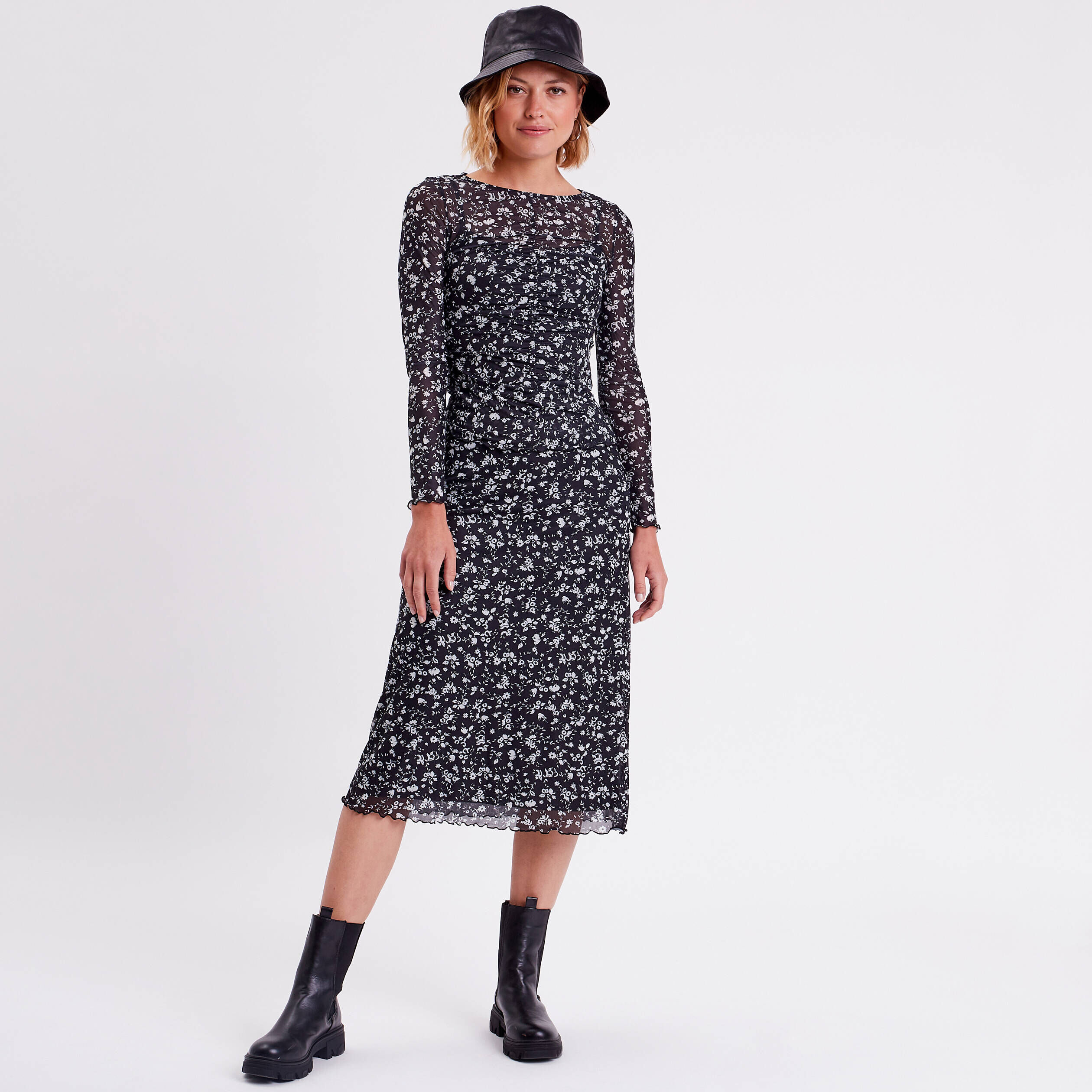 Jupe droite noir femme | Cache Cache