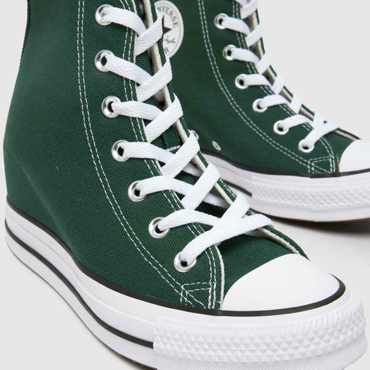 Converse All Star – Gröna klassiska kilklackade sneakers