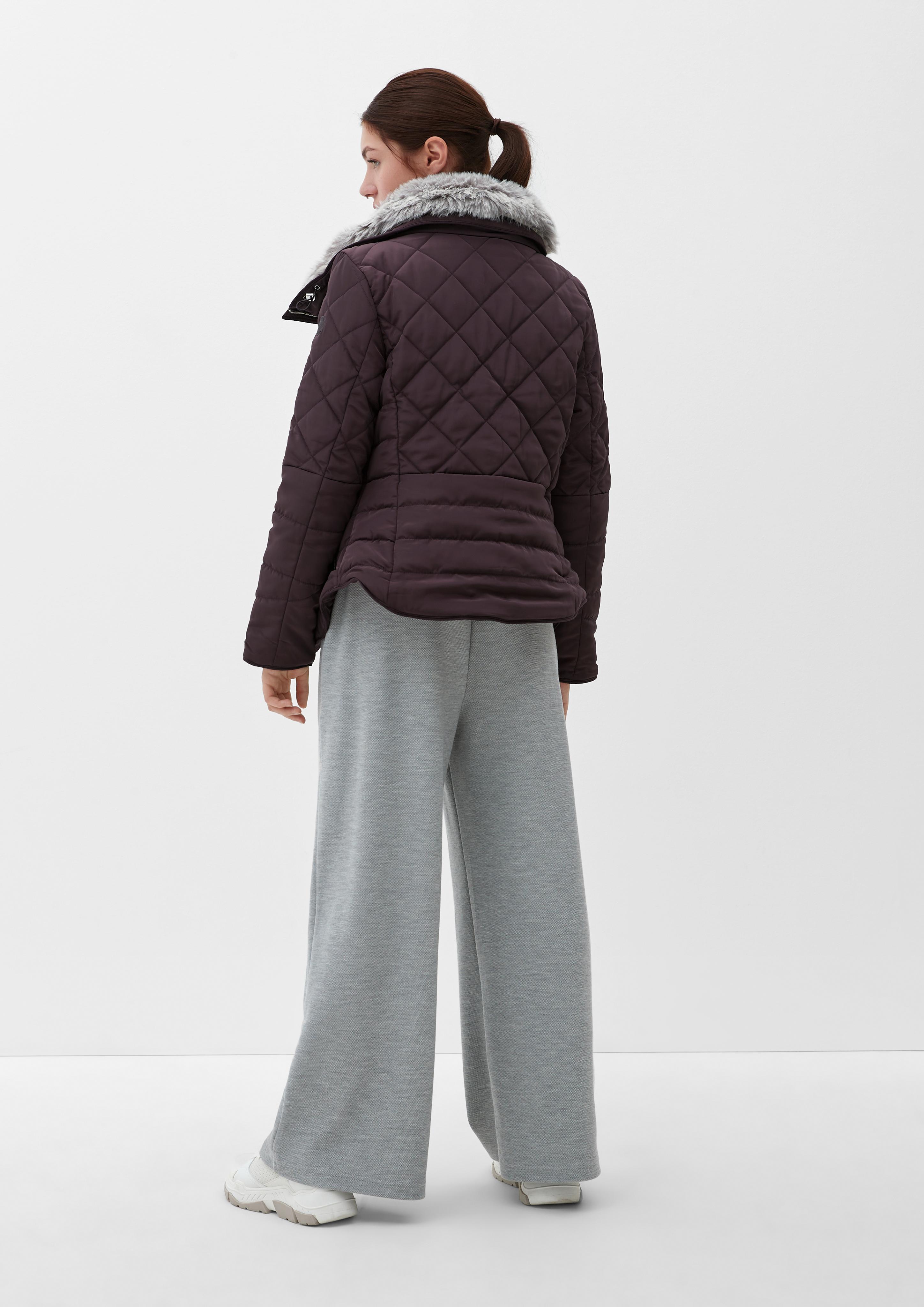 Steppjacke mit abnehmbarem Fellkragen  2115525-4988