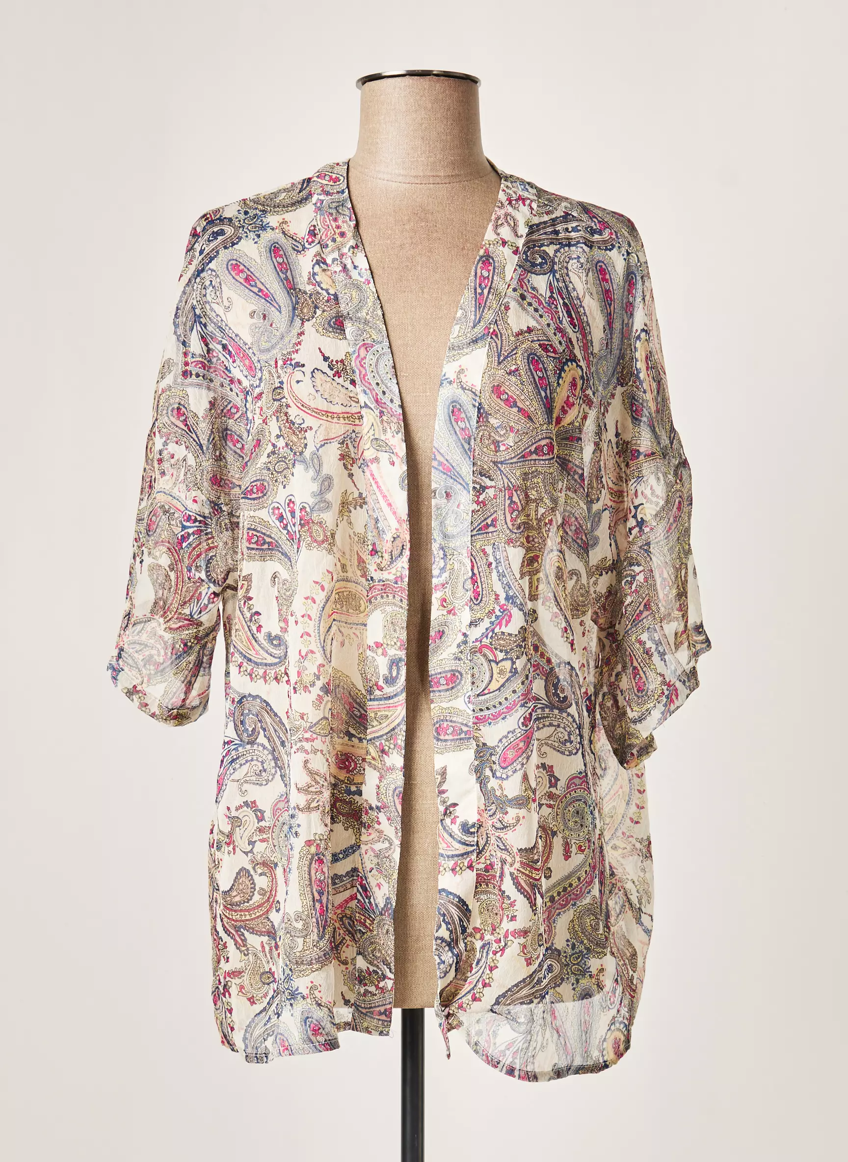 Vila Vestes Kimono Femme couleur blanc