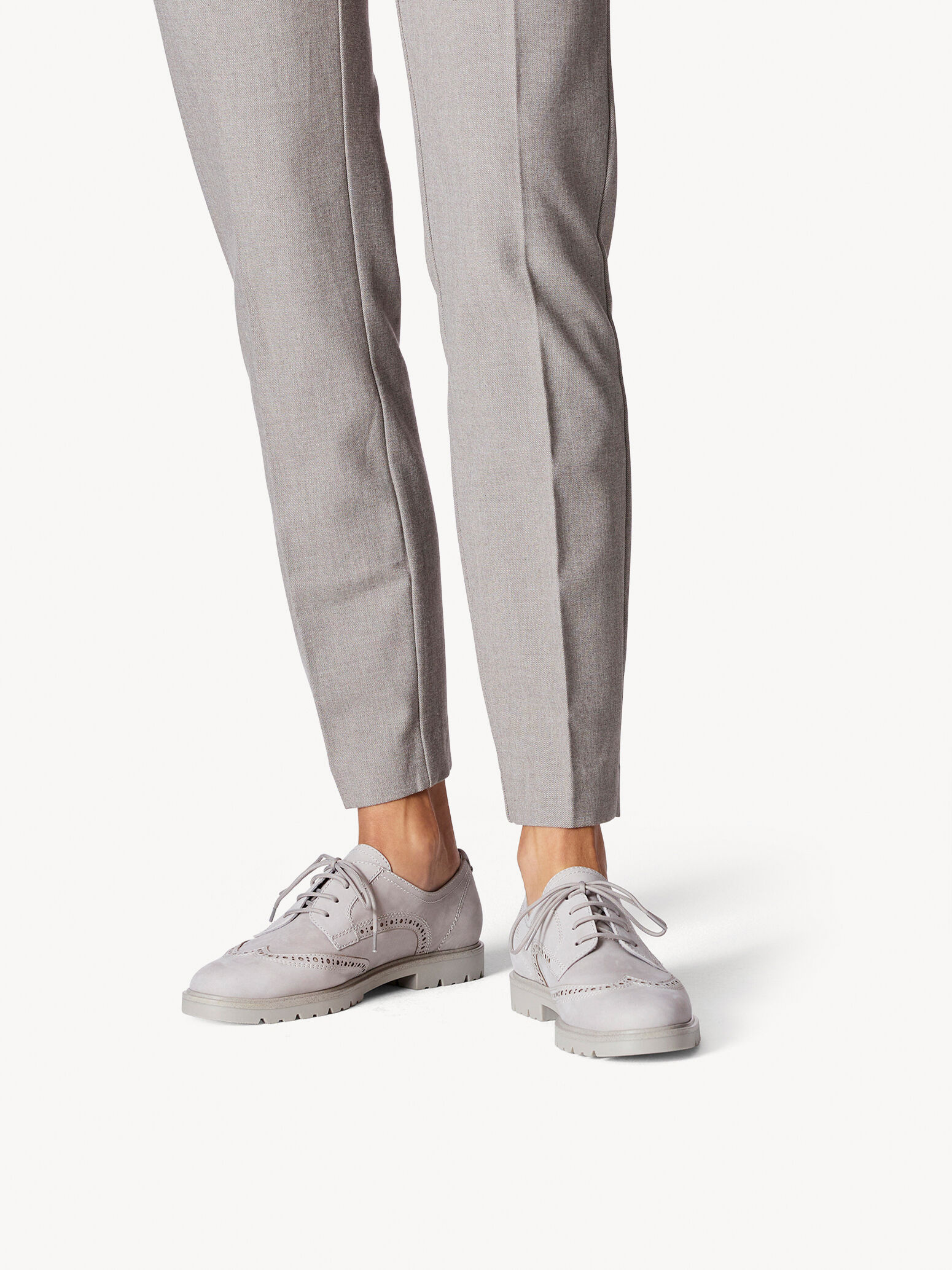 Derbie en cuir - gris