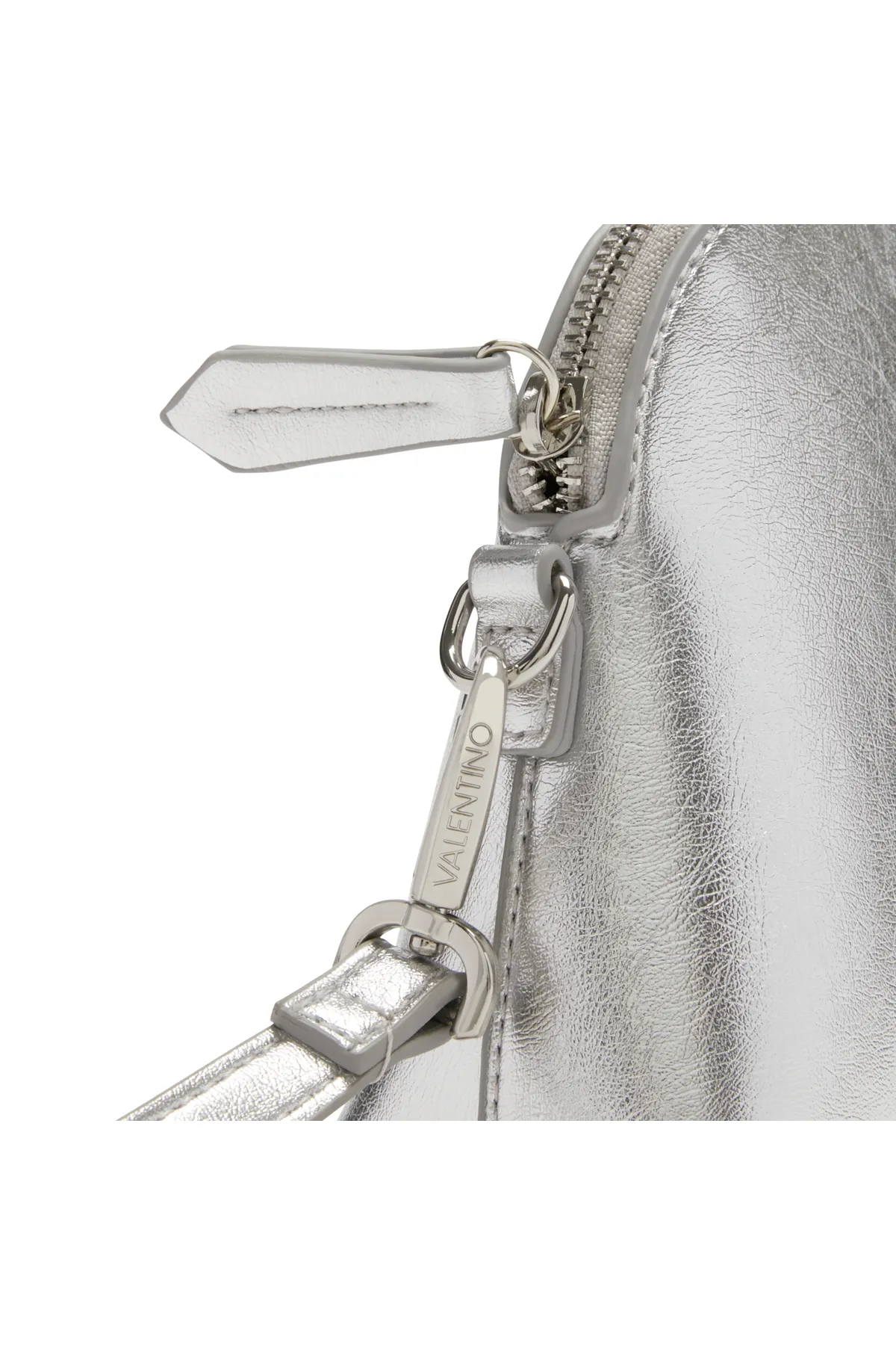 1'ASLAN  Valentino Bags Mayfair Silberfarbene Umhängetasche VBS7LS01MARGENTO