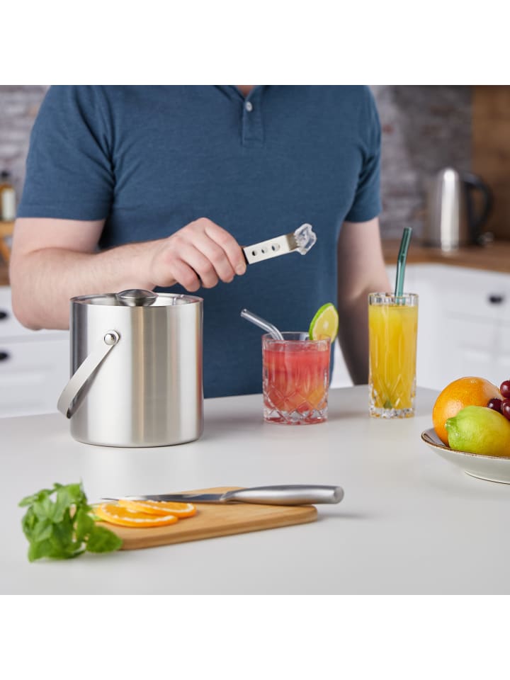 relaxdays Eiswürfelbehälter in Silber - 1,5 Liter günstig kaufen onesize