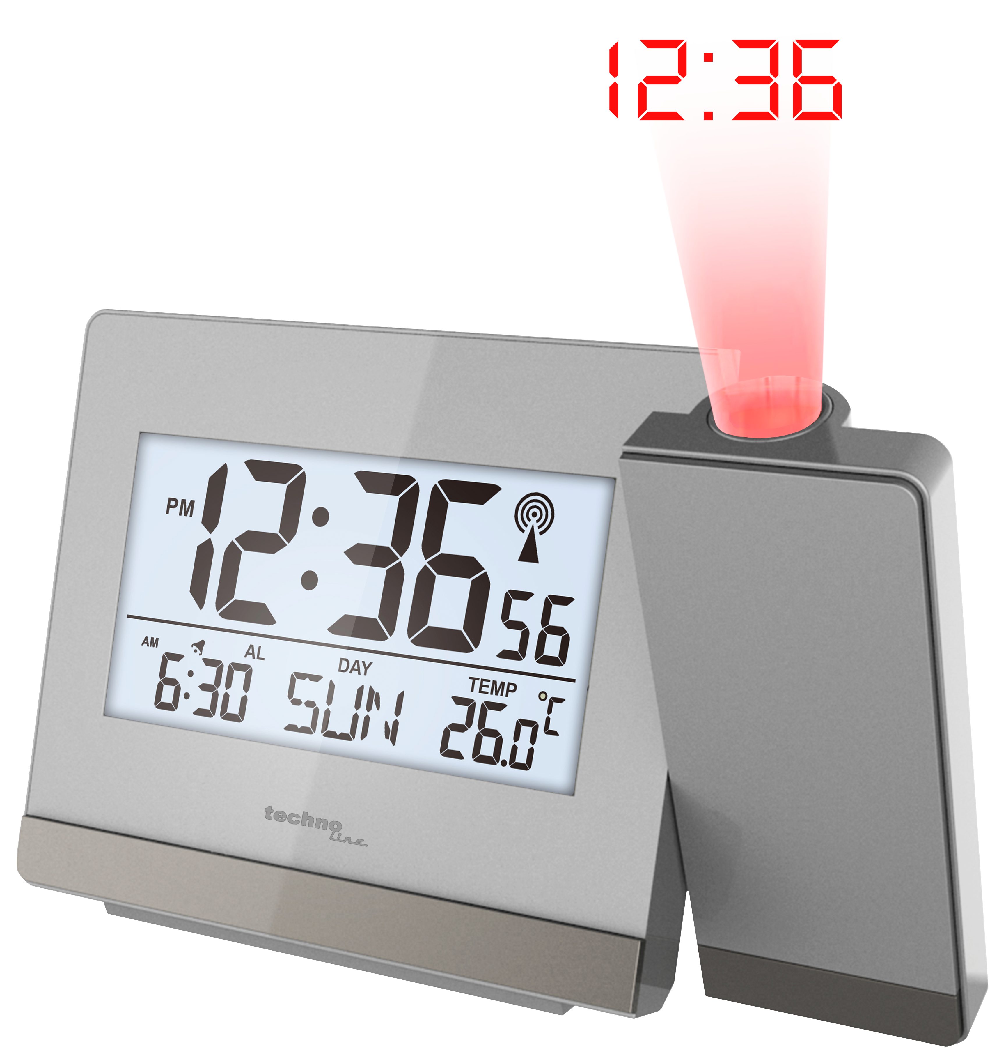 technoline Projektionswecker WT 538 mit Temperaturanzeige