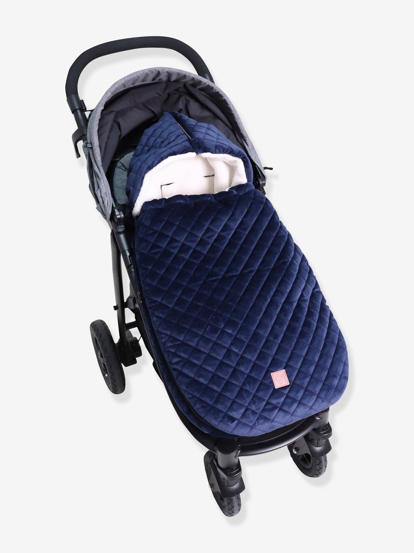 Chancelière poussette X-Large Velvet Hoody KAISER navy